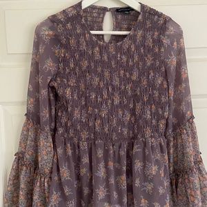 American Eagle Outfitters Baby Doll Floral Top